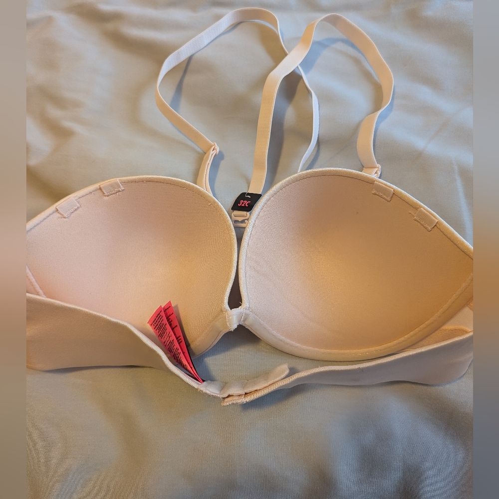 La Senza Strapless Push Up Bra Size 32C Nude Light Baby Pink - Picture 4 of 4